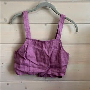 Chic Lavender Crop Top